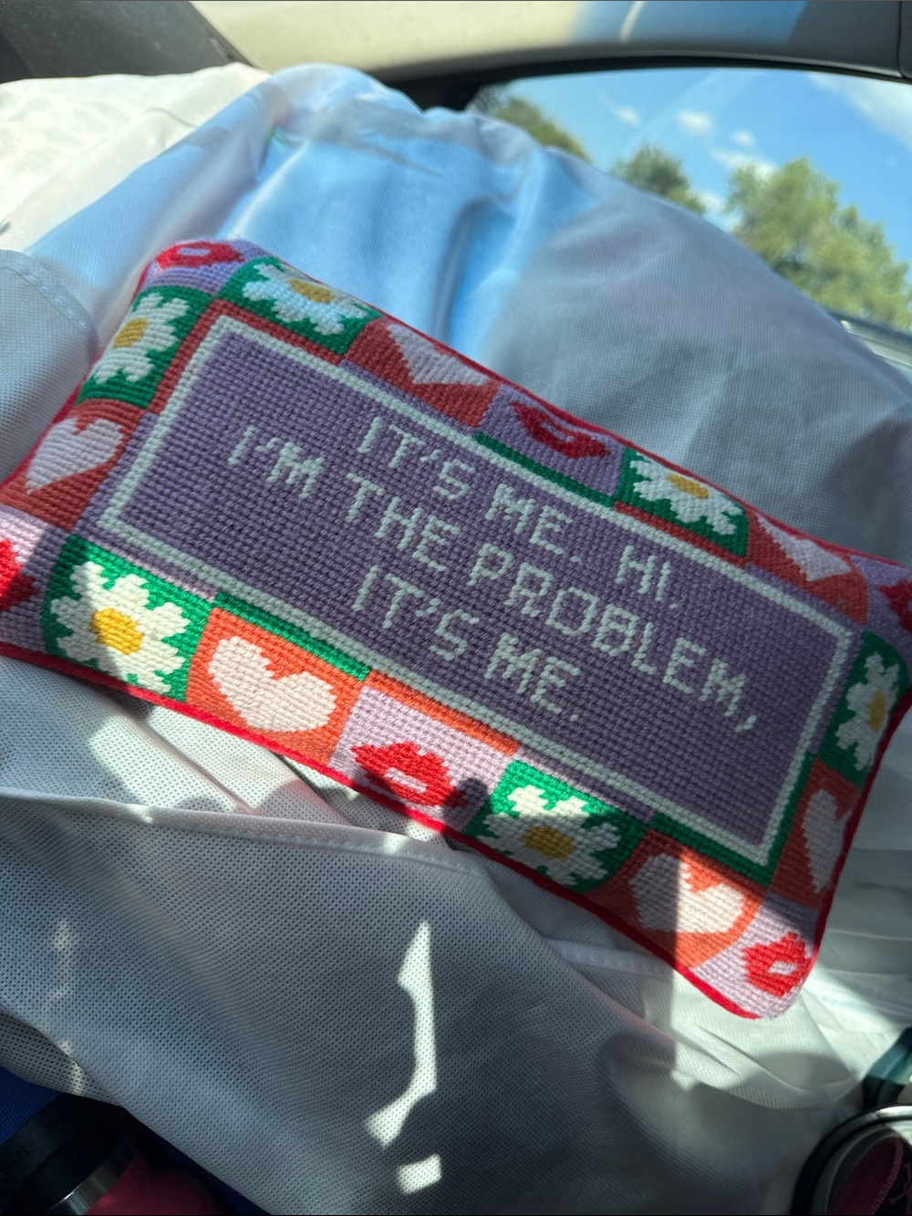 Taylor Swift Furbish Cross Stitch Pillow